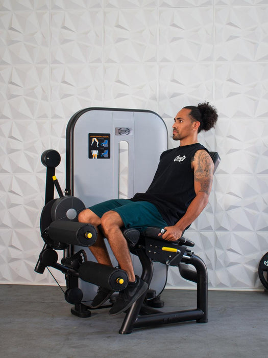 Muscle D Fitness Vogue Leg Extension/Seated Leg Curl Combo - Adjustable Seat - Pin Selectorized - Quads Hamstring Machine
