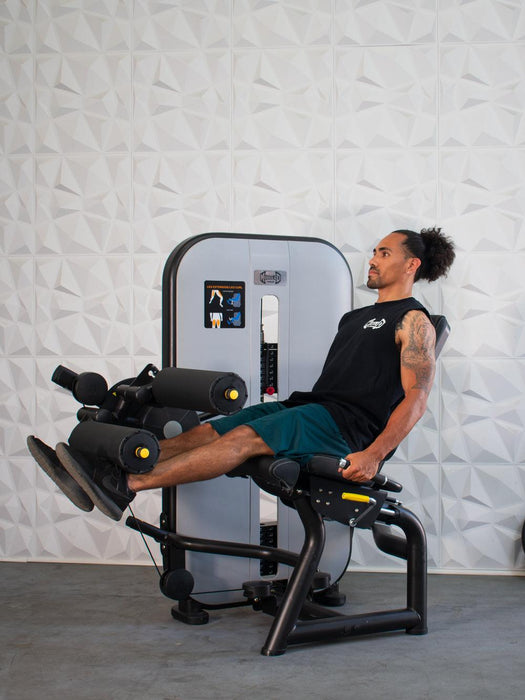 Muscle D Fitness Vogue Leg Extension/Seated Leg Curl Combo - Adjustable Seat - Pin Selectorized - Quads Hamstring Machine