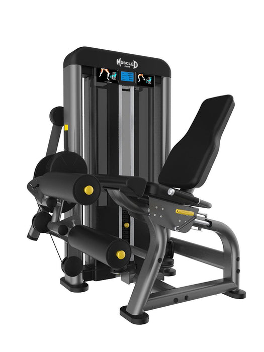 Muscle D Fitness Elite Plus Leg Ext/Seated Leg Curl Combo - Commercial Grade - Adjustable Seat - Pin Selectorized Weight Stack