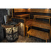 Finnish Sauna Builders Harvia Legend 150 SL Wood Burning Sauna Stove - Finnish Sauna Builders — interior bench layout