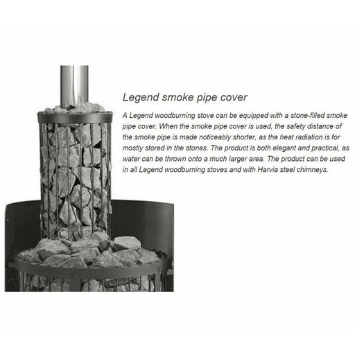 Finnish Sauna Builders Harvia Legend Smoke Pipe Cover - Finnish Sauna Builders — exterior view