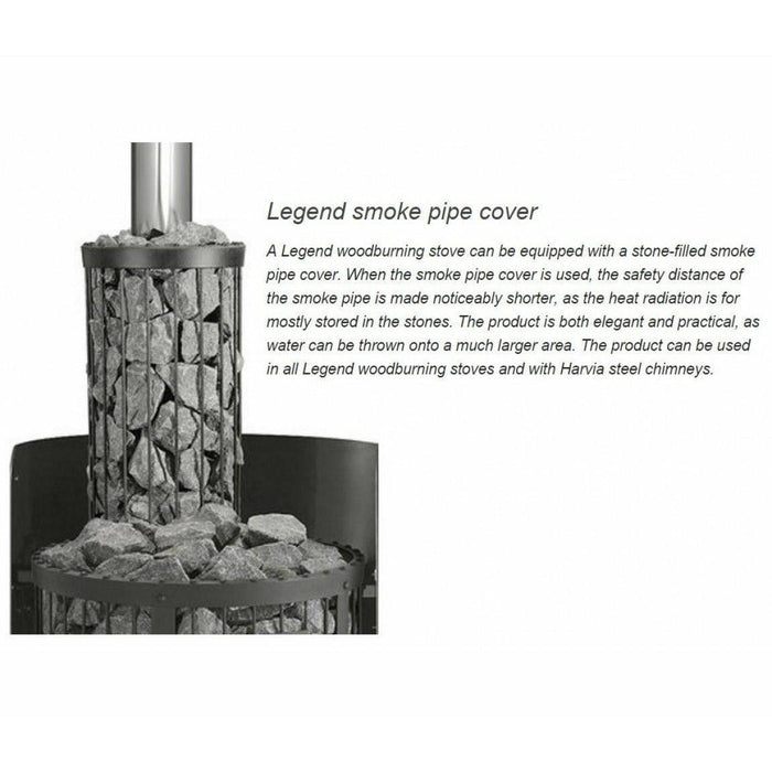 Finnish Sauna Builders Harvia Legend Smoke Pipe Cover - Finnish Sauna Builders — exterior view