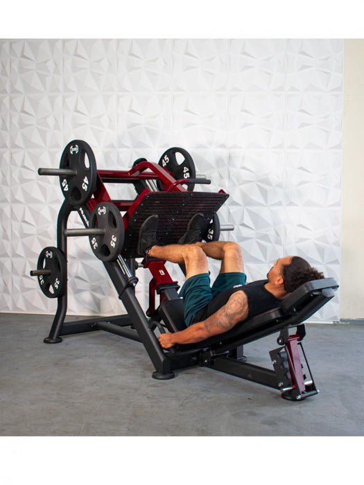 Muscle D Fitness Pro Strength Linear Bearing Leg Press - Adjustable Back Pad - Plate Loaded