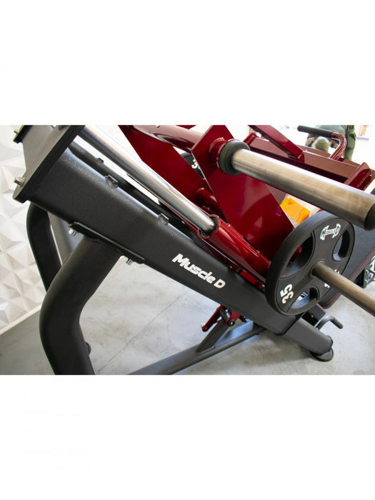 Muscle D Fitness Pro Strength Linear Bearing Leg Press - Adjustable Back Pad - Plate Loaded