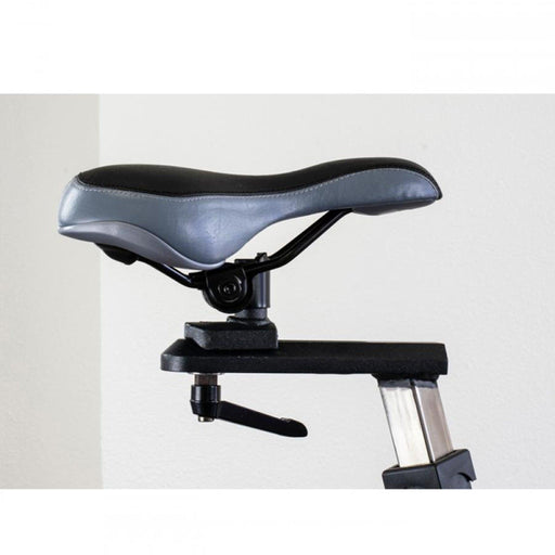 Muscle D Fitness Stationary Exercise Bike Commercial Grade Stationary Bike with Device Holder — side profile