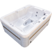 Luxury Spas Largo 3-person hot tub silver marble interior