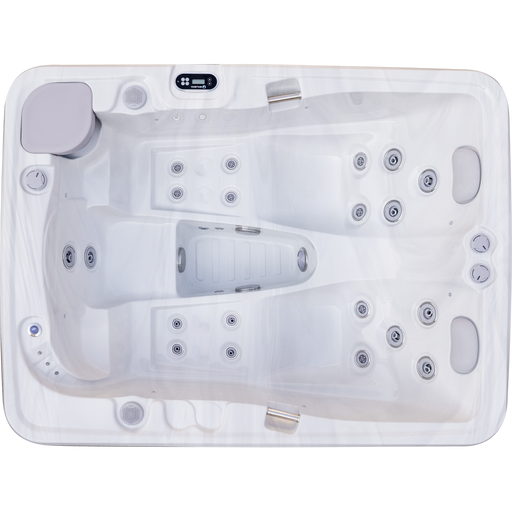 Luxury Spas Largo 3-person plug and play hot tub front view