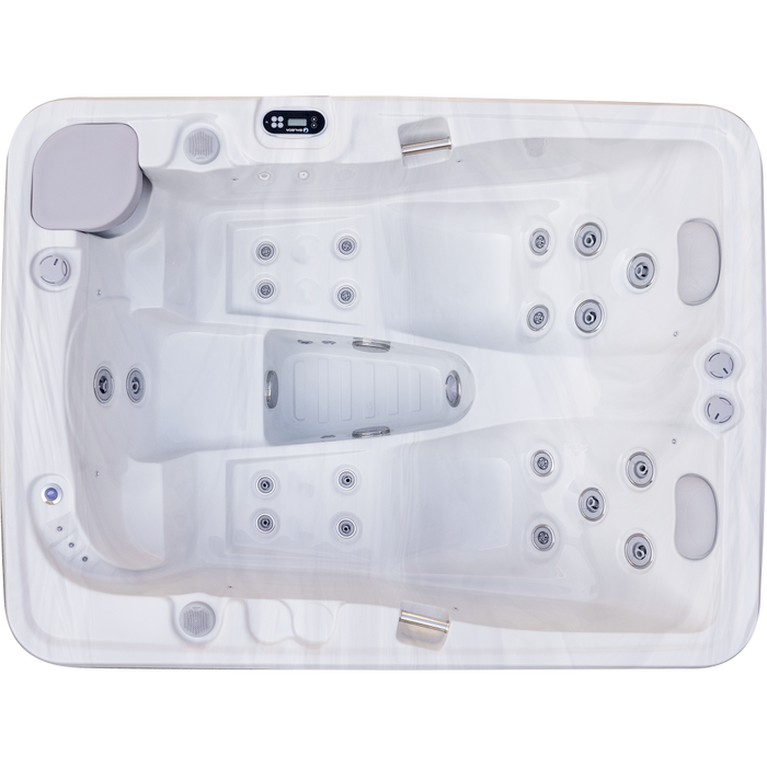 Luxury Spas Largo 3-person plug and play hot tub front view