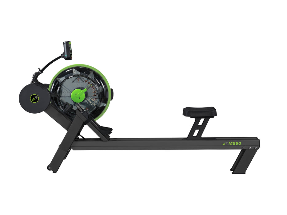 Dynamic Fluid FItness Dynamic Fluid M550 Rower — console and display