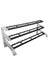 Muscle D Fitness 3-Tier Dumbbell Rack -  15 Pair Storage — front view