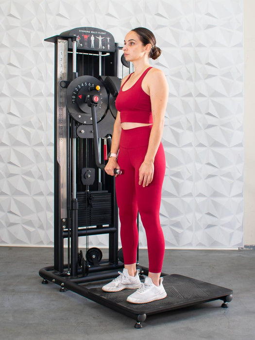 Muscle D Fitness Muscle-Flight Trainer - Heavy Base - Adjustable Height and Range of Motion - Selectorized