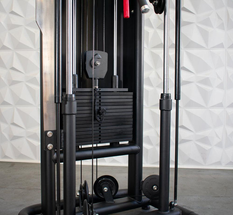 Muscle D Fitness Muscle-Flight Trainer - Heavy Base - Adjustable Height and Range of Motion - Selectorized