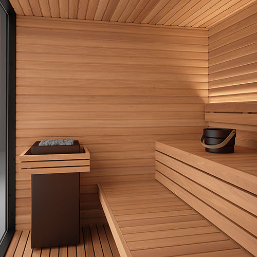 Auroom Mira L Outdoor Modular Cabin, DIY Sauna Kit, Natural - image 3