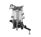 Muscle D Fitness 4 Stack Megatron Deluxe Jungle Gym - Commercial Lat Pull, Low Row, Chin-Up, Adj. Hi/Low Pulleys — front view