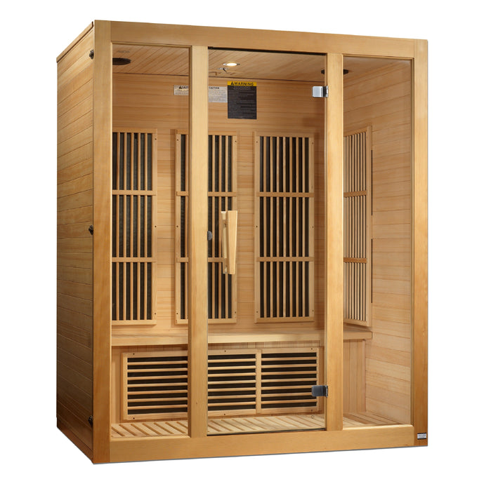 Maxxus Bellevue 3-person near zero EMF sauna exterior view
