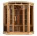 Dynamic Saunas Maxxus 3-Person Corner Near Zero Emf (Under 2Mg) Far Infrared Sauna Canadian Hemlock