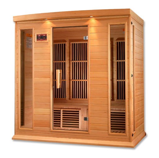 Golden Designs Maxxus 4 Person Low Emf Far Infrared Carbon Canadian Hemlock Sauna - Mx-K406-01