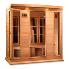 Golden Designs Maxxus 4 Person Low EMF FAR Infrared Carbon  Canadian Hemlock Sauna - MX-K406-01