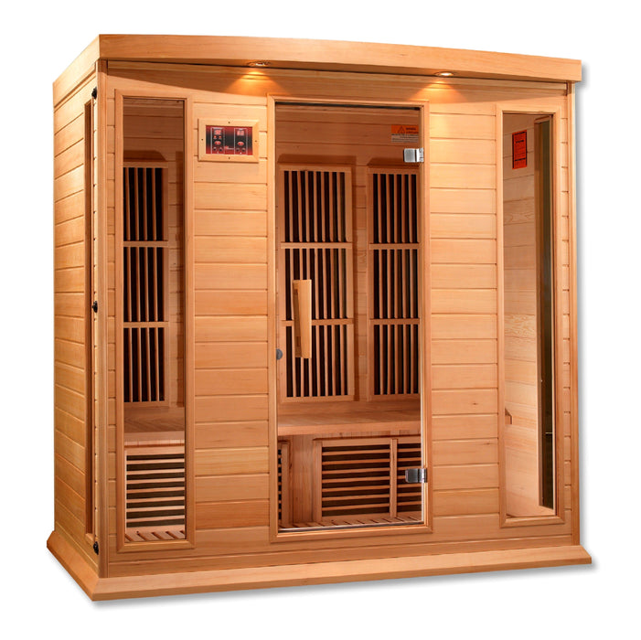 Golden Designs Maxxus 4 Person Low Emf Far Infrared Carbon Canadian Hemlock Sauna - Mx-K406-01