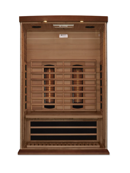 Golden Designs Maxxus 2 Person Full Spectrum Infrared Sauna Canadian Red Cedar Mx-M206-01 Saunas