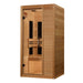 Maxxus S-Line 1-person low EMF far infrared sauna side angle view