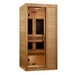 Maxxus S-Line 1-person low EMF far infrared sauna front exterior view