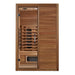 Maxxus S-Line 2-person full spectrum Pacific Cedar sauna angled exterior view