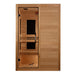 Maxxus S-Line 2-person low EMF far infrared sauna angled exterior view