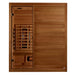 Maxxus S-Line 3-person full spectrum Pacific Cedar sauna angled exterior view