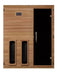 Maxxus S-Line 3-person full spectrum Pacific Cedar sauna interior seating view