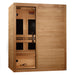 Maxxus S-Line 3-person low EMF far infrared sauna front exterior view