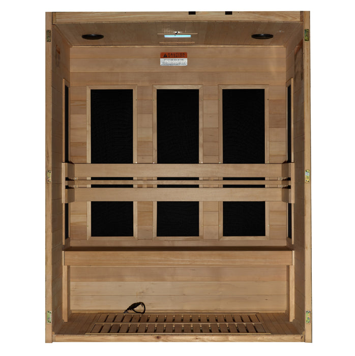Toscana 3-person sauna interior bench area