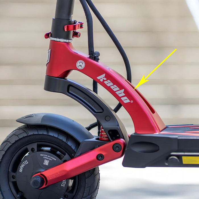 Kaabo USA Electric Scooter Kaabo Mantis 10 Lite Front Frame — front with headlight