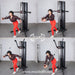 Muscle D Fitness Dual Adjustable Functional Trainer — in use demonstration