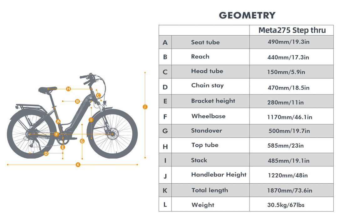 EUNORAU E-BIKE US META275 1.0 — close-up feature
