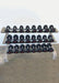 Muscle D Fitness Three Tier 12 Pairs Dumbbell Rack - Commercial Grade 3 Tier Dummbbell Rack — front view