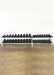 Muscle D Fitness Three Tier 9 Pairs Dumbbell Rack - Muscle D Fitness -  Commercial Grade 3 Tier Dummbbell Rack — front view