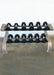 Muscle D Fitness Two Tier 6 Pairs Dumbbell Rack - Muscle D Fitness - Durable 2 Tier 6 Pair Dumbbell Rack — front view