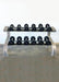 Muscle D Fitness Two Tier 6 Pairs Dumbbell Rack - Muscle D Fitness - Durable 2 Tier 6 Pair Dumbbell... — weight load capacity
