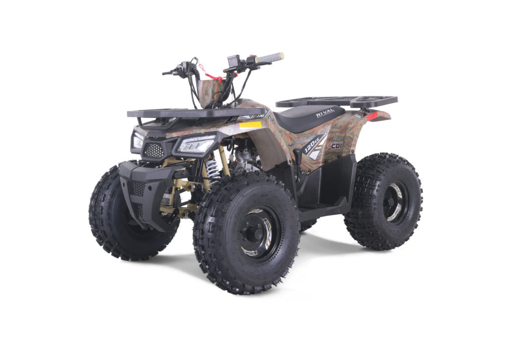 Tao Motor Mudhawk 10, Youth 120cc ATV, Automatic with Reverse, Digital Dash, Parental Controls, LED Headlights, Electric Start
