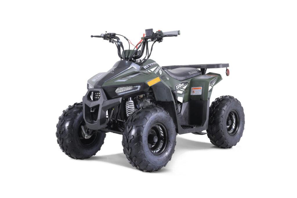 Tao Motor Mudhawk 6, Kids ATV, Electric Start, Automatic Trans with reverse , Throttle Limiter, Remote Kill, 24 inch seat height