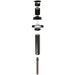 Narvi Flue 15 Chimney Flue, Straight Rubber Flange, Black 255/120x1500