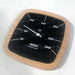 Narvi Black Fahrenheit, Thermometer Thermometer, Black w/Bamboo Frame