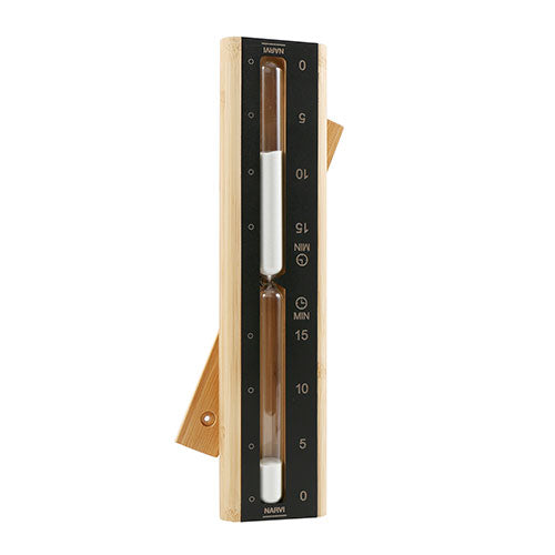 Narvi Black Sand Timer Sand Timer, Black w/ Birch Frame, 15 Mins. - image 2