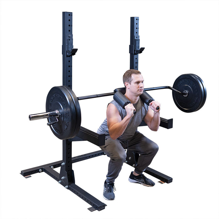 Body Solid Olympic Safety Squat Bar - OBSS50B — grip and contact surface