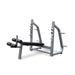Muscle D Fitness Olympic Decline Bench - Muscle D Fitness - 11 Gauge Steel - Commercial Upholstery - Weight St... — front view