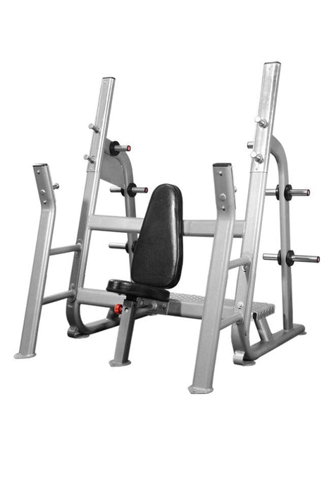 Muscle D Fitness Elite Olympic Military Bench - Muscle D Fitness - Commercial - Seated Upright Shoul... — weight load capacity