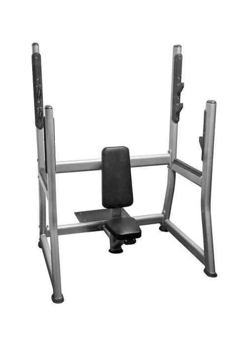 Muscle D Fitness Olympic Military Bench - Muscle D Fitness - 11 Gauge Steel - Commercial Upholstery - Weight S... — front view