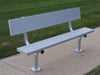 Trigon Sports PB08SMB 8 ft. Surface Mount Team Bench with Back - 2