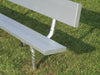 Trigon Sports PB15IGB 15 ft. Permanent Team Bench with Back - 2